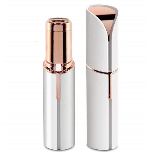 Skincare Facial Hair Removal Machine for Women & Lipstick Shaped (White)